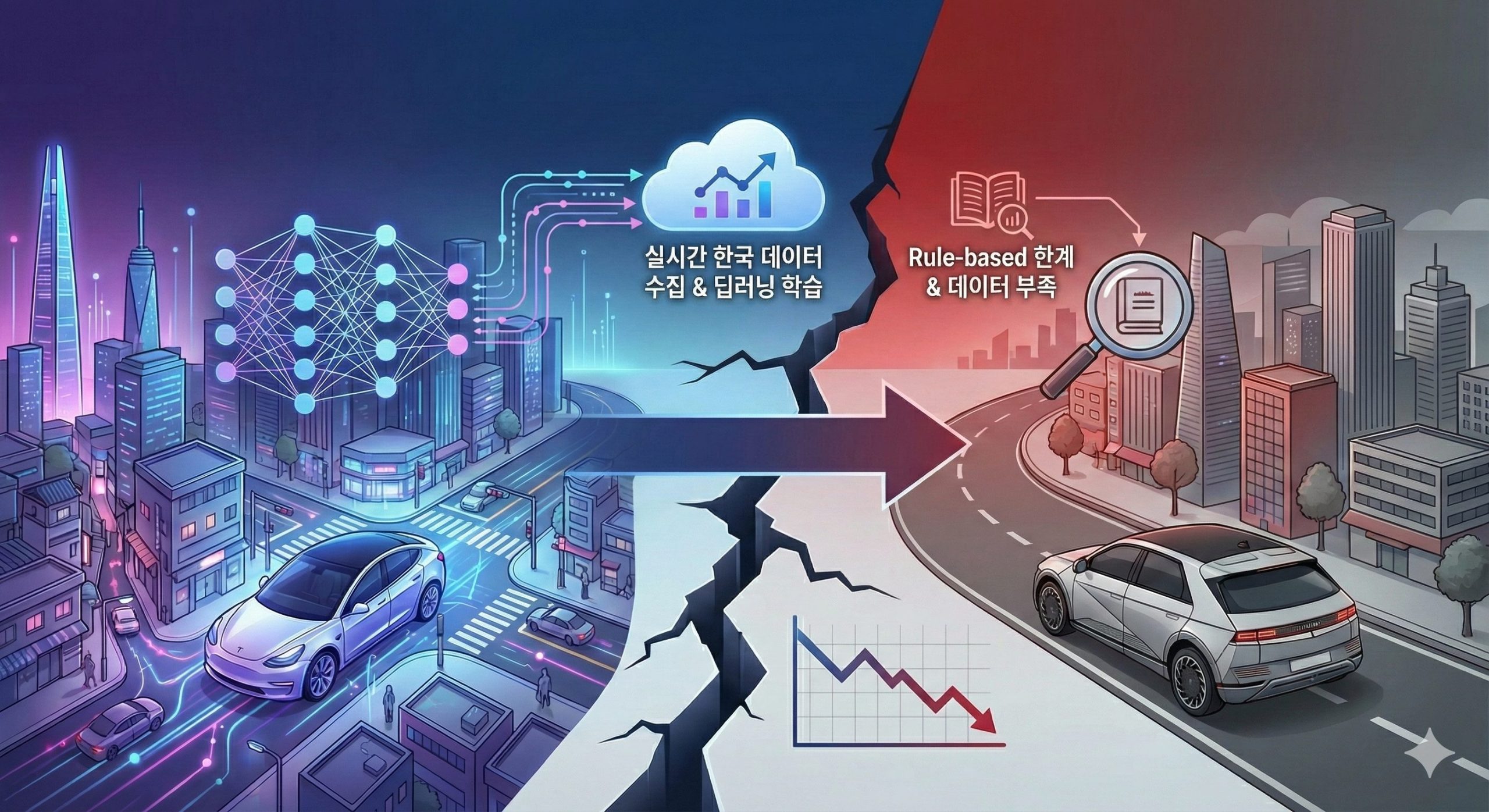 [2025 전망] 테슬라 FSD 한국 상륙 vs 현대차 위기 분석