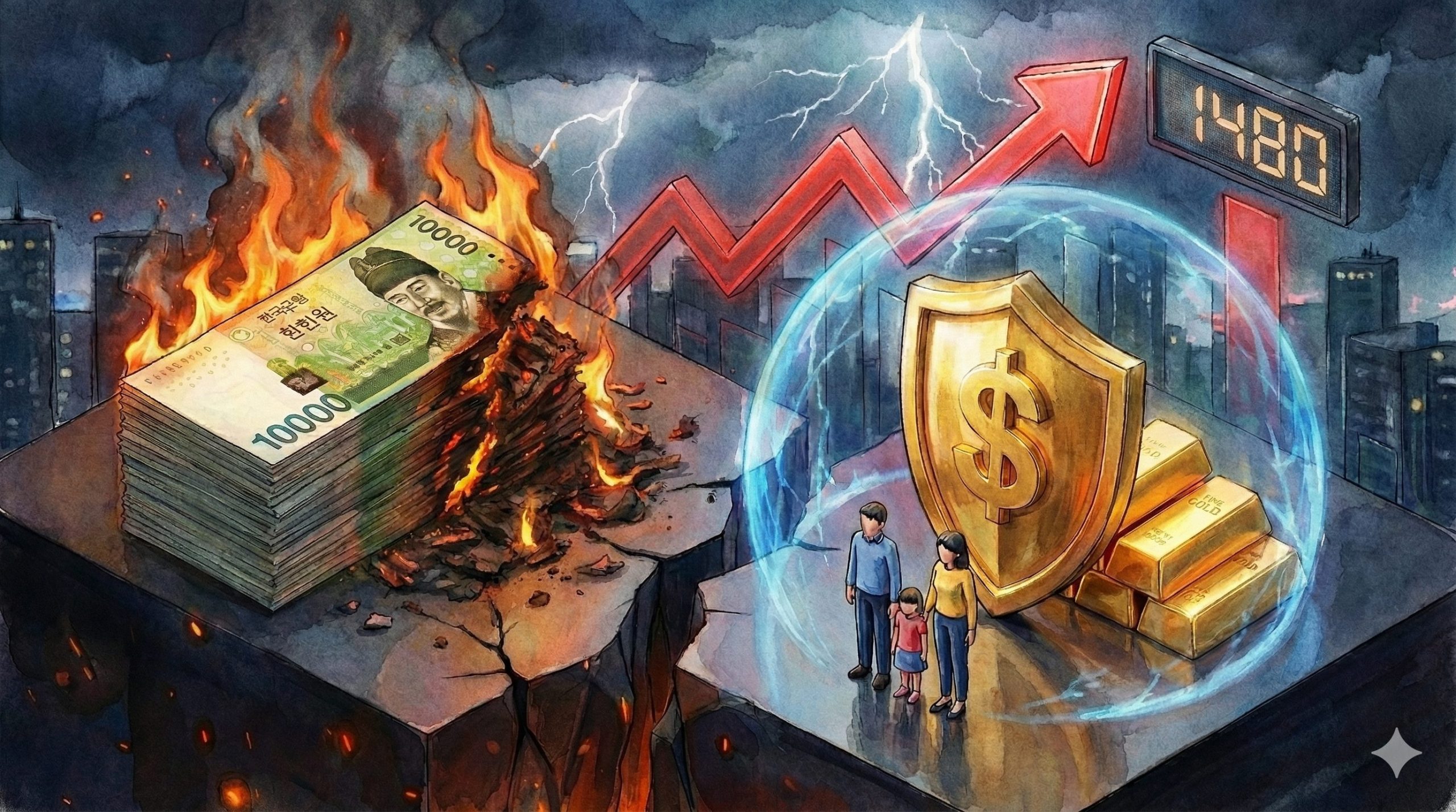 환율 1,480원 육박? 월급 빼고 다 오르는 2026년 생존 전략 3가지