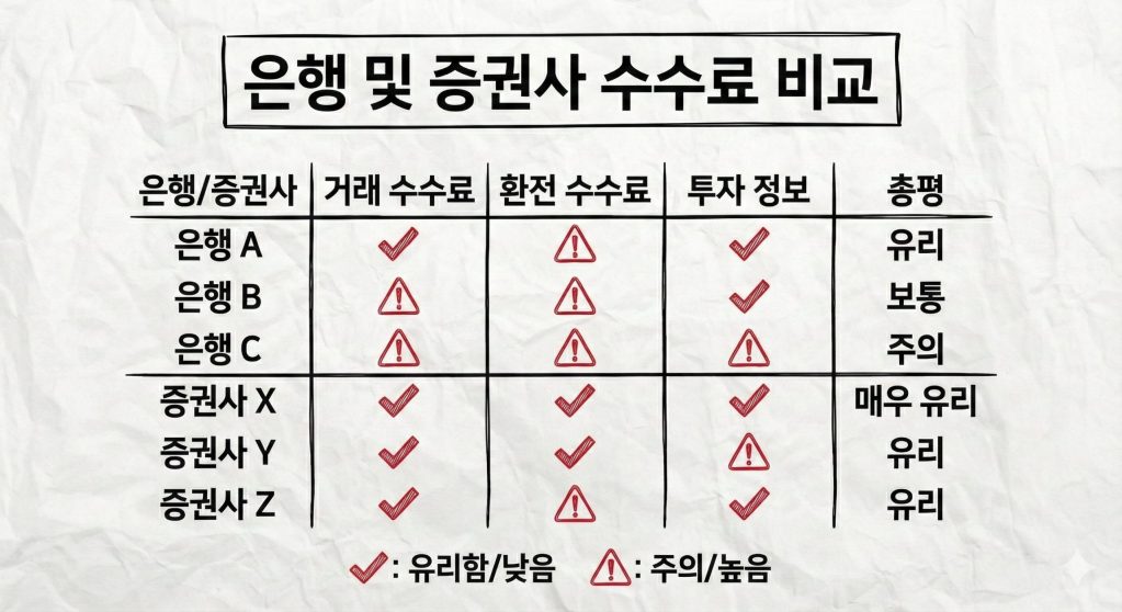주요 증권사 환전·수수료 현황