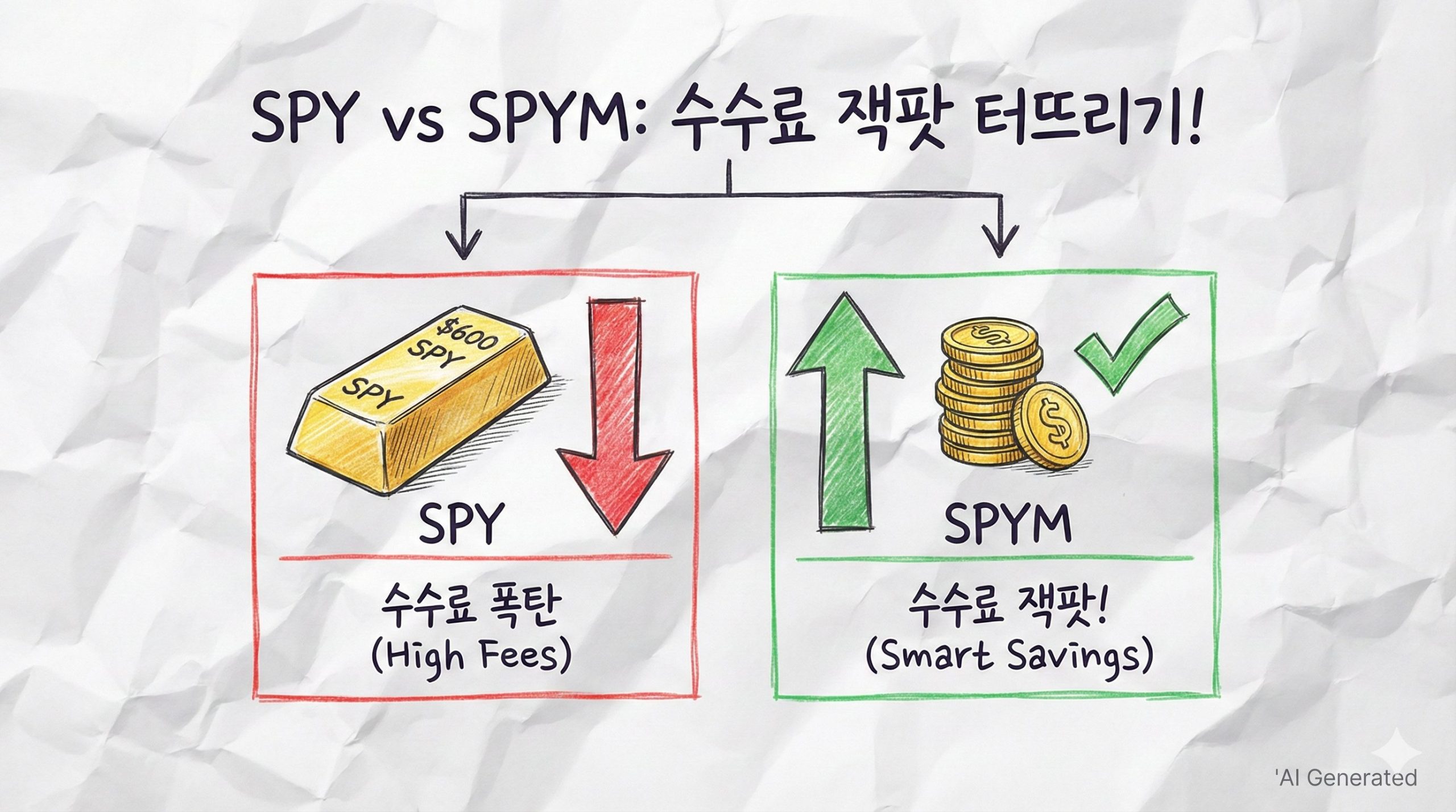 S&P500 투자, SPY vs SPYM (수수료 3배 절약법)