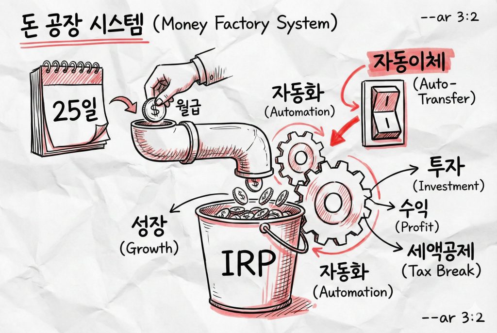 2. IRP 계좌 자동이체 설정을 통한 세액공제 자동화 시스템 구조