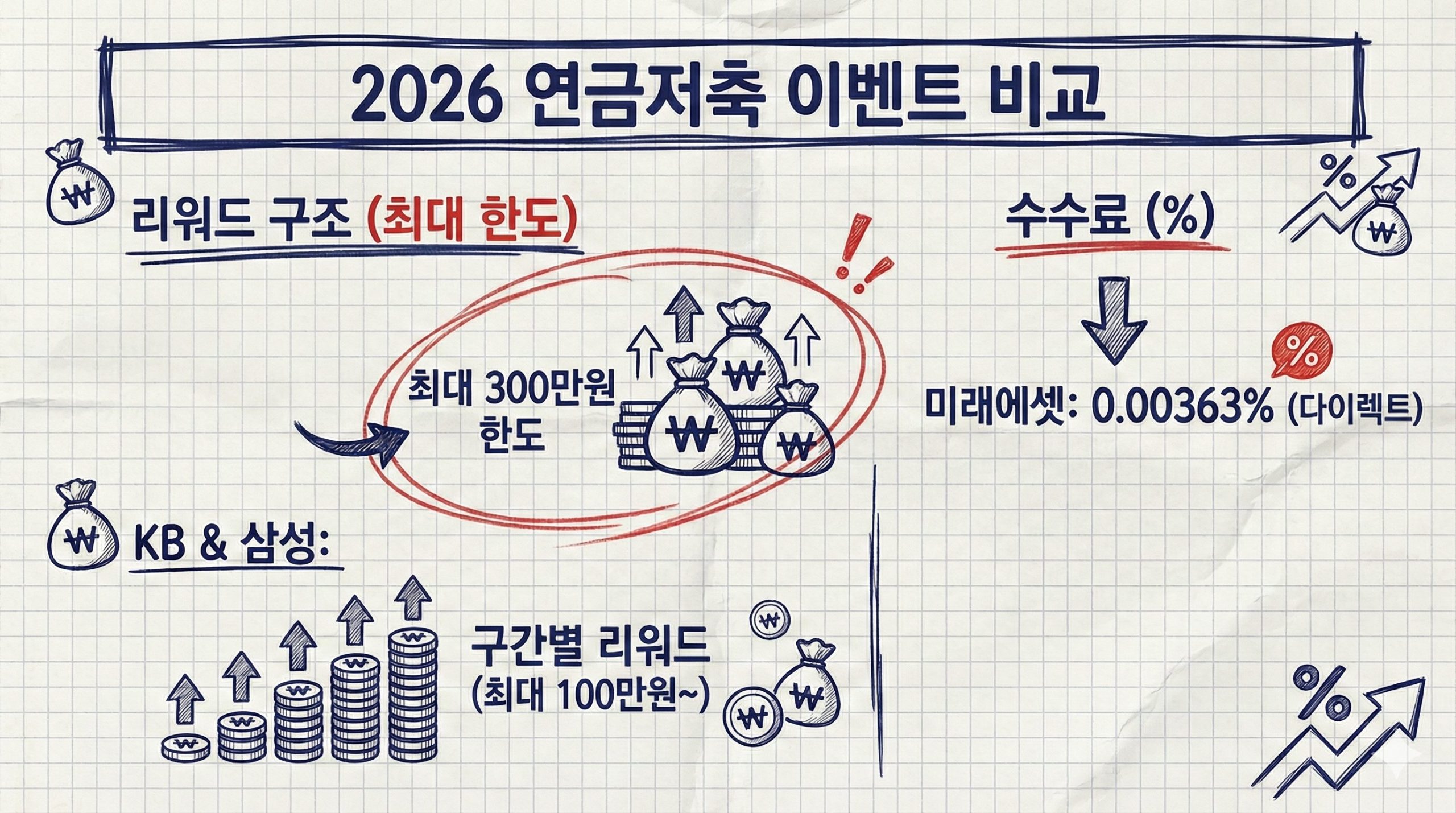 2026 연금저축 이벤트 비교 (증권사 최대 300만원 혜택)