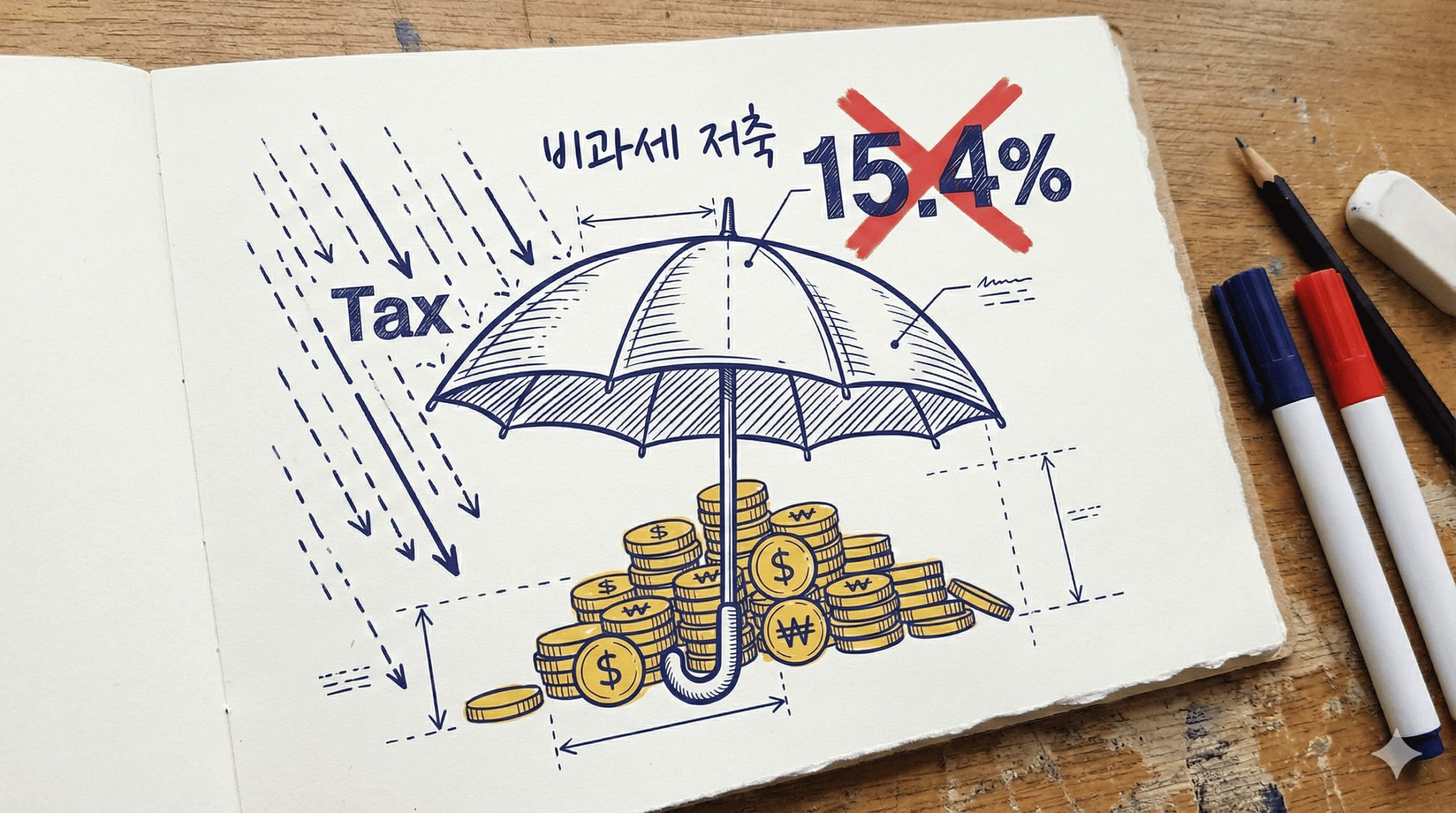 일반 계좌 대비 ISA 계좌 비과세 절세 효과 그래프